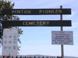 Pioneer Cemetery, Hinton